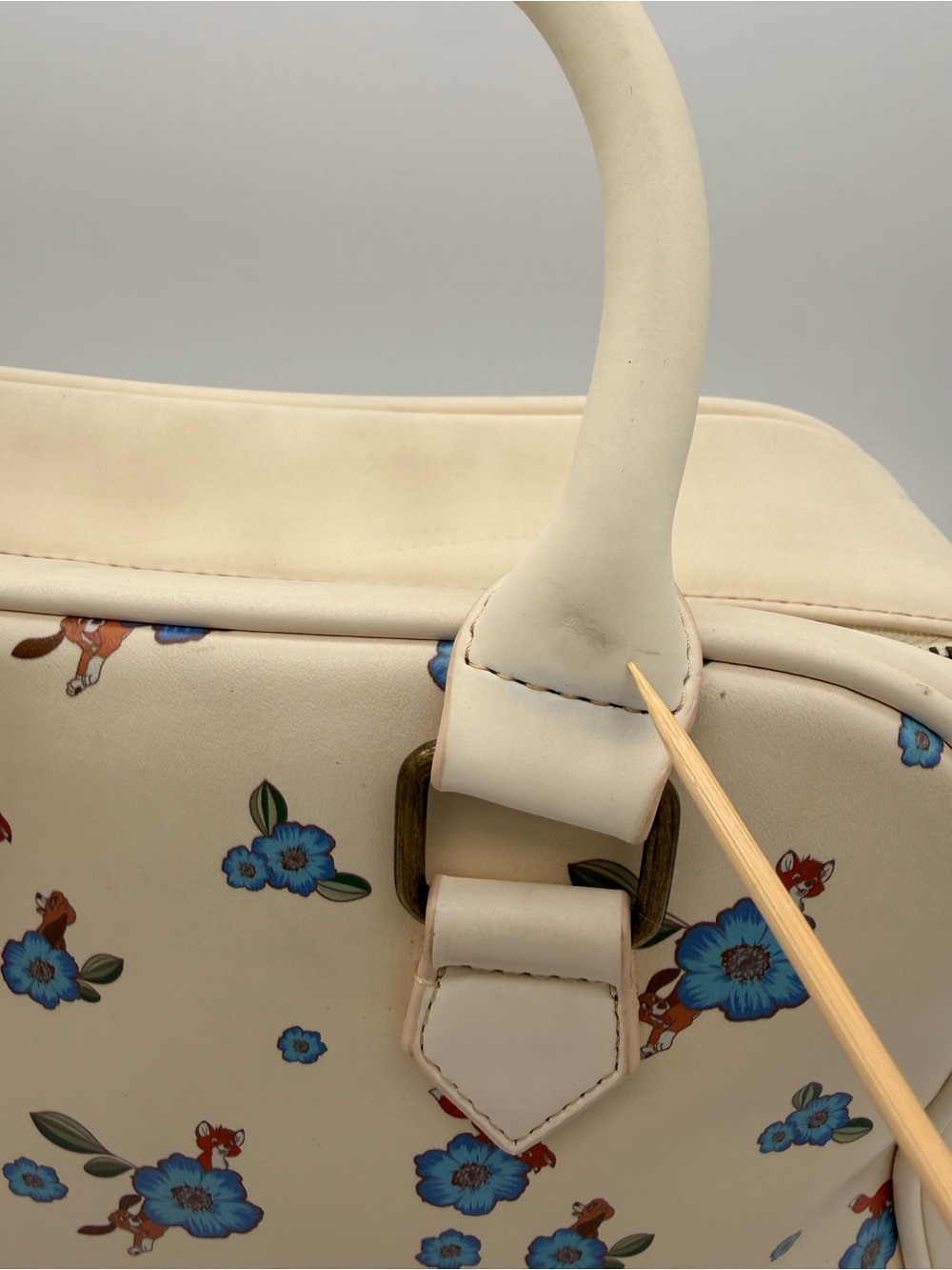 Loungefly Disney Fox and the Hound Floral Satchel - Picture 13 of 16